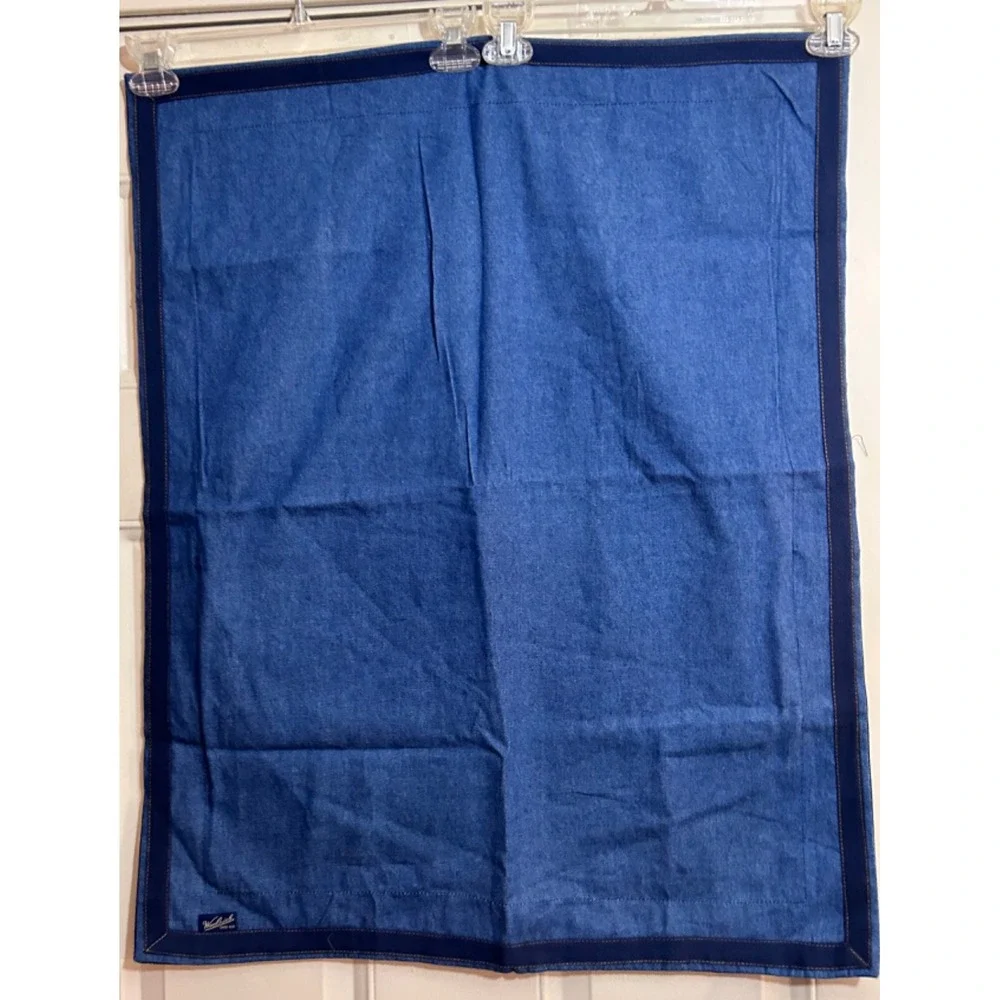 Woolrich Denim Blue Jean Pillow Cover Sham 24x30‎ EUC